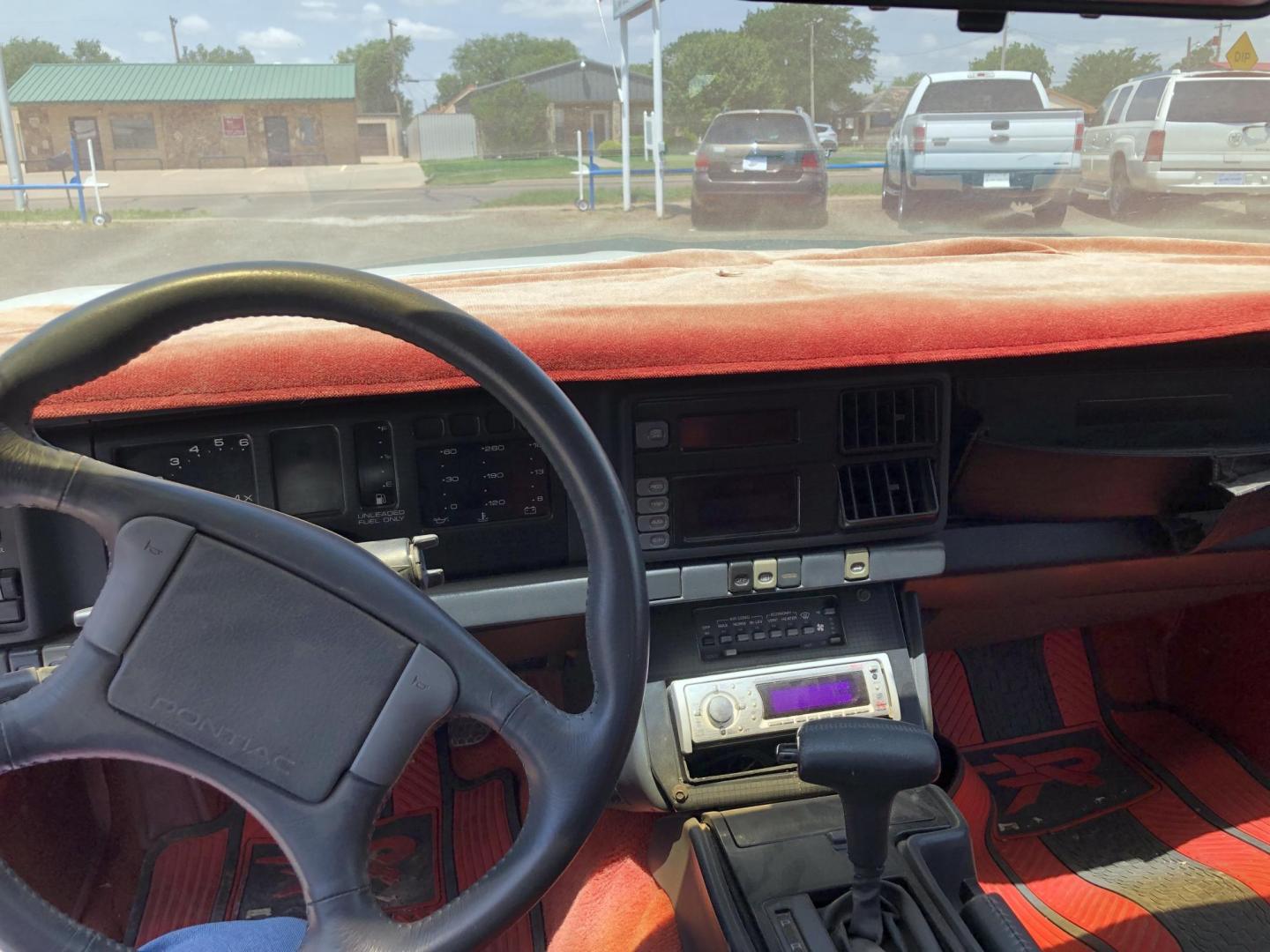 1988 WHITE /RED CLOTH Pontiac Trans Am GTA hatchback (1G2FW21E1JL) with an 5.0L V8 OHV 16V engine, located at 821 N. Prince Street, Clovis, NM, 88101, (575) 762-8852, 34.406643, -103.195999 - NEW PAINT WITH GHOST FLAMES - Photo#4